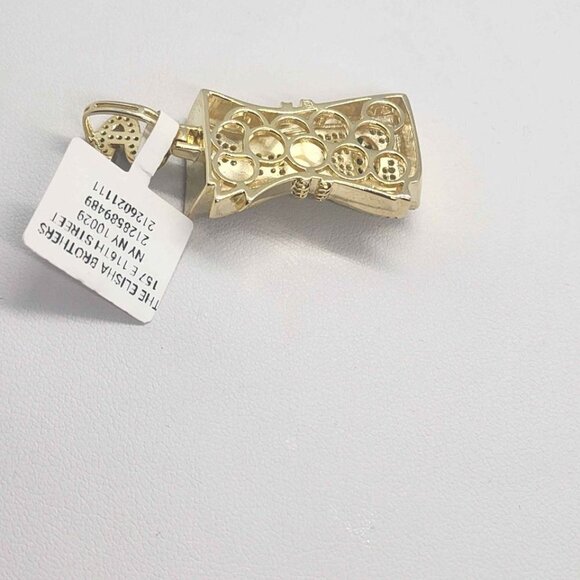 BRAND NEW Sterling Silver 925 with cubic zirconia stones 100 $ Bill Pendant - Picture 2 of 4